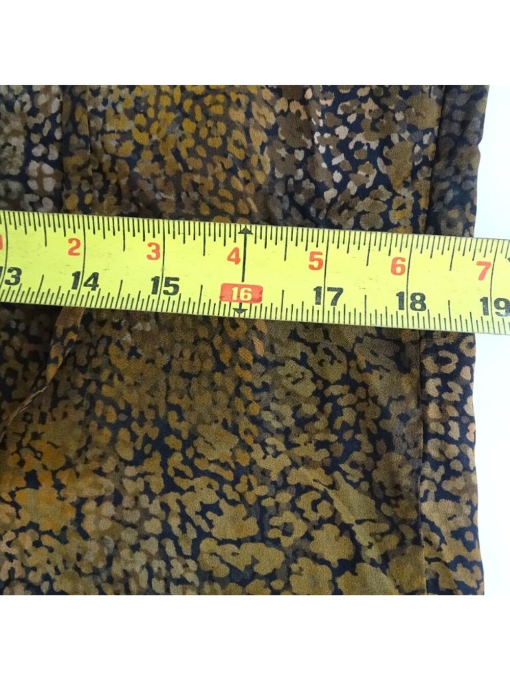 Kobi Halperin Animal Leopard Print Silk Blouse Women Size S Long Bell Sleeves - Picture 11 of 13